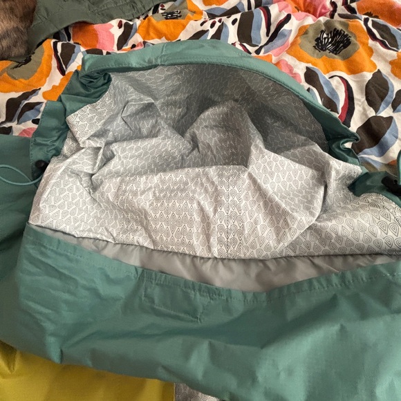 Marmot Yellow and Teal Raincoat - Picture 2 of 5